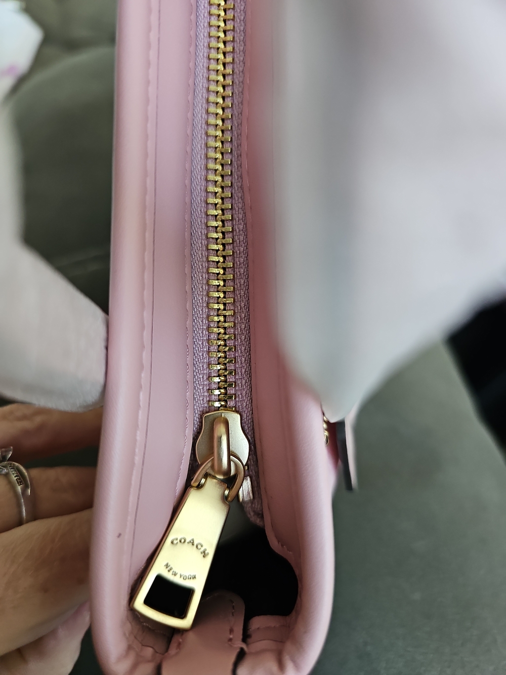 NWT Coach CW032 City Mini Tote Crossbody Blush Pink Signature Canvas - Picture 5 of 12